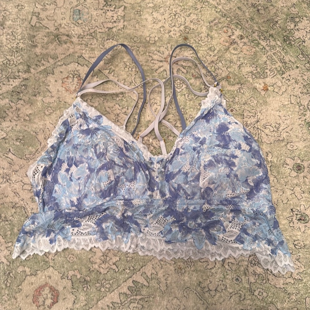 Baby blue bralette